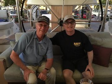 Ron Holland and Jeff Dorfman on the Super Yacht, State of Grace