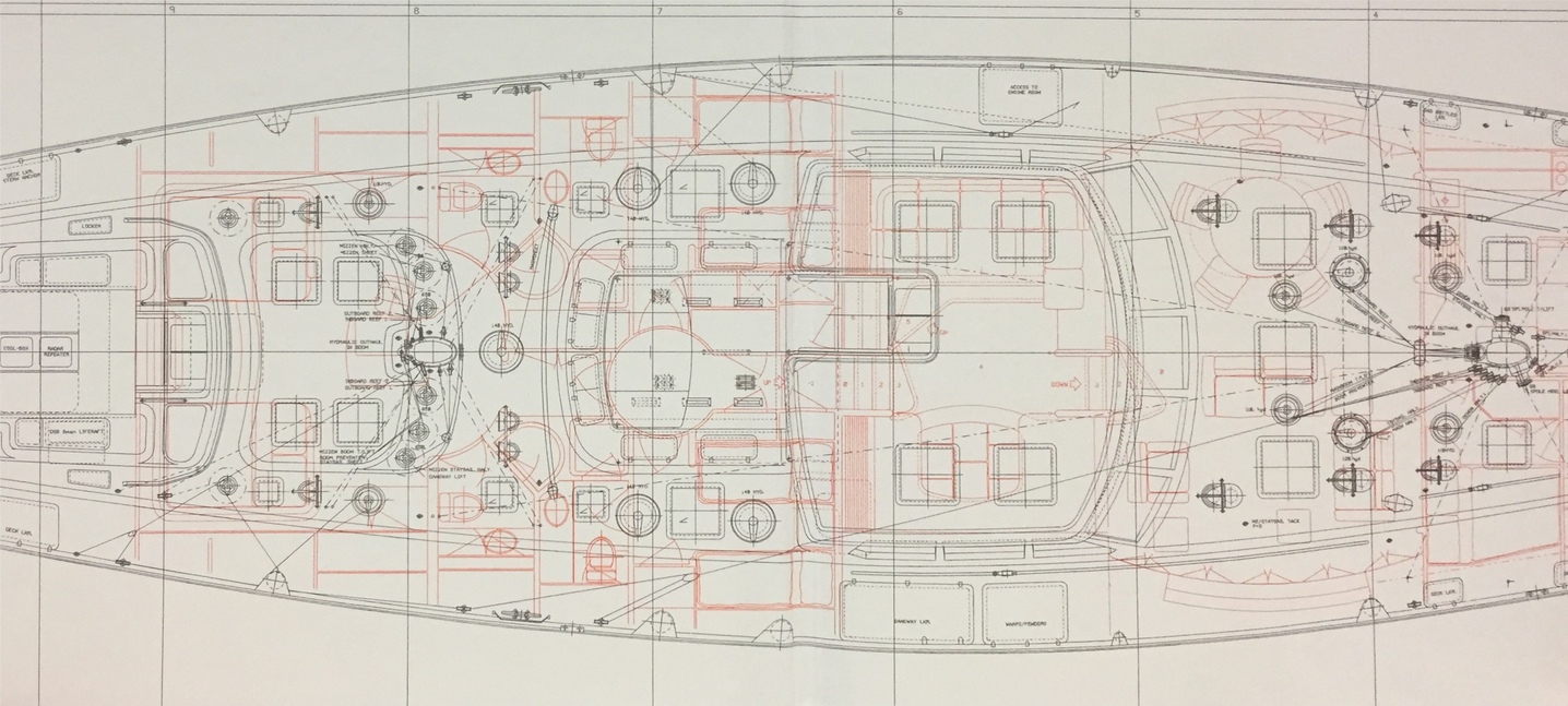 Graphic design of a yacht