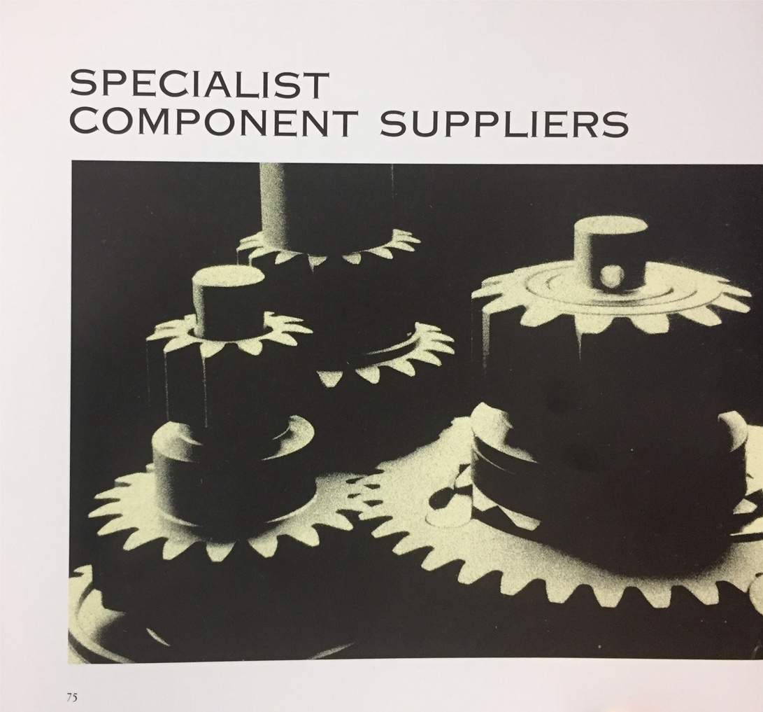 Specialist component suppliers.