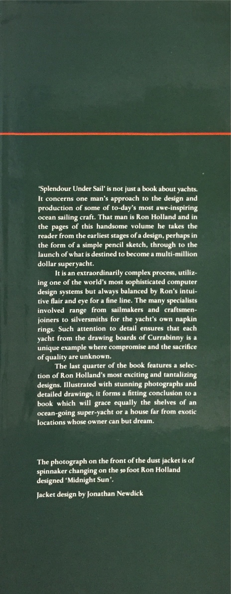 About the book ‘Splendour Under Sail’